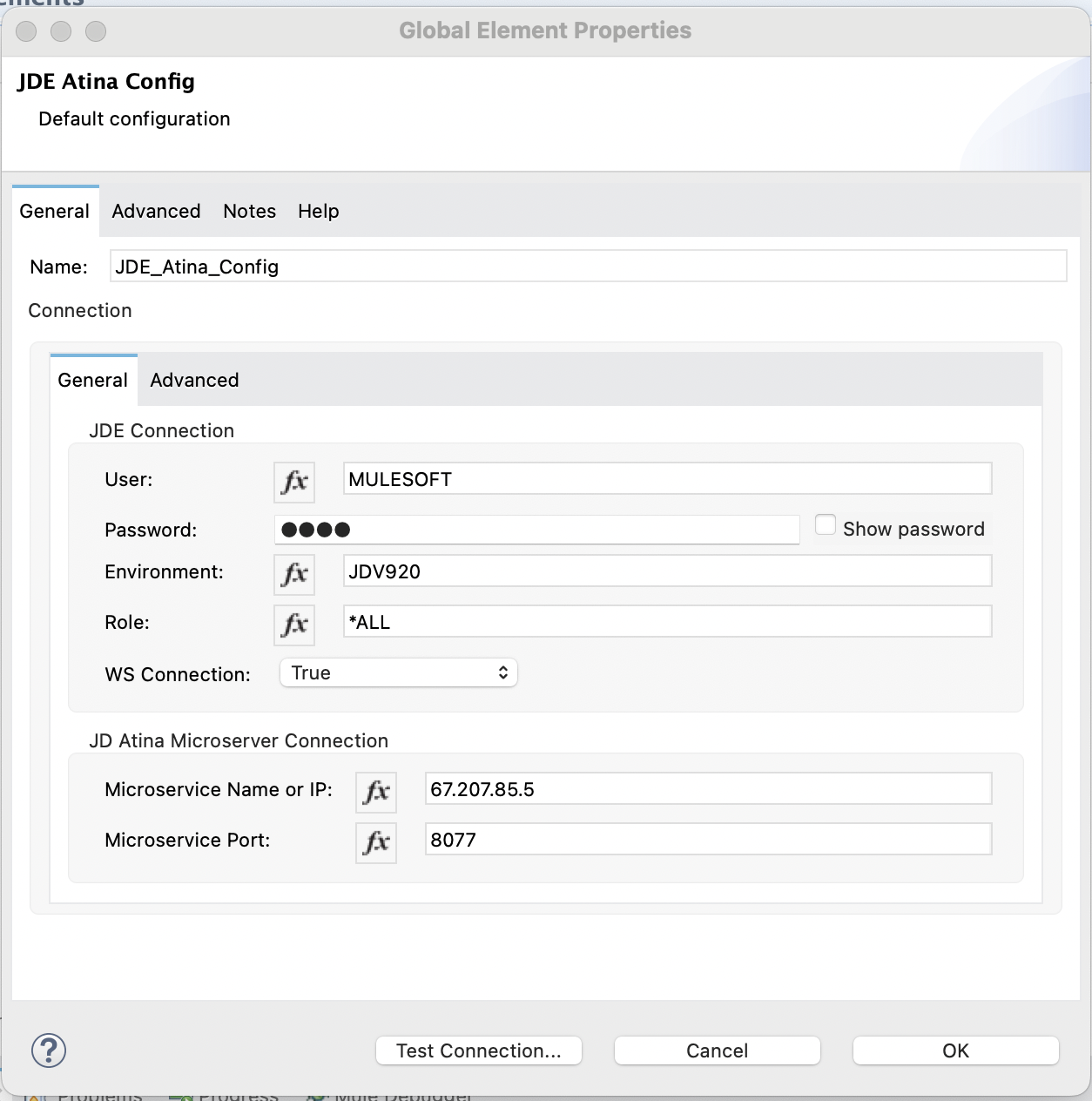 JDE Atina Config